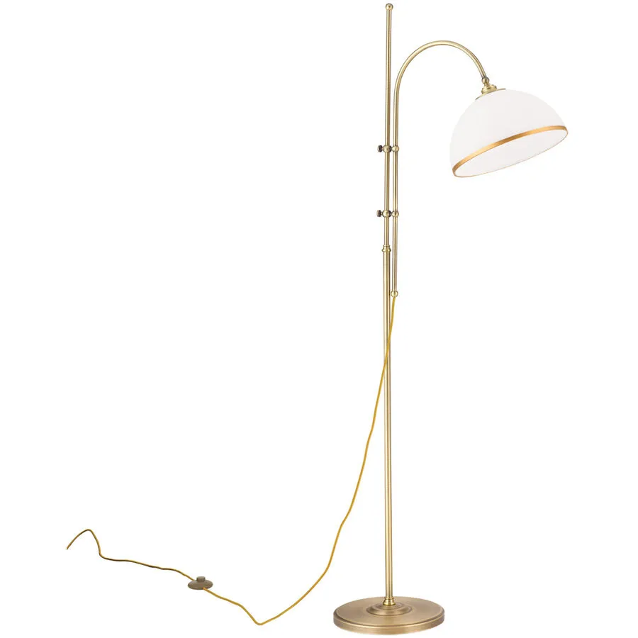 Stehlampe Old Lamp Stahl 48 cm 31 cm - Farbe: Altmessing