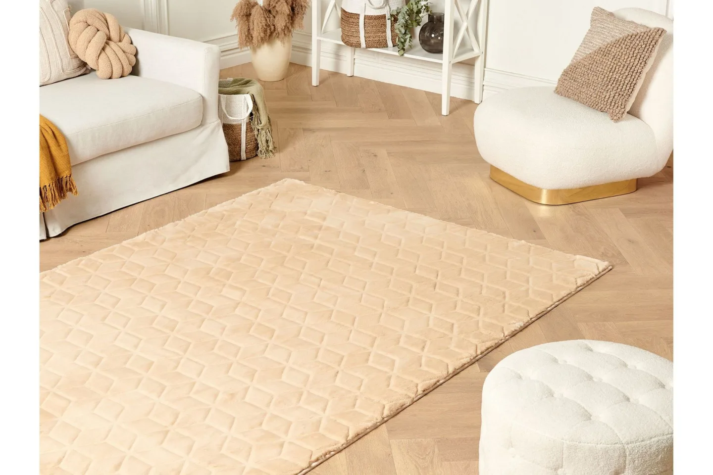 Thatta Skinnmatta 80x150 cm - Beige