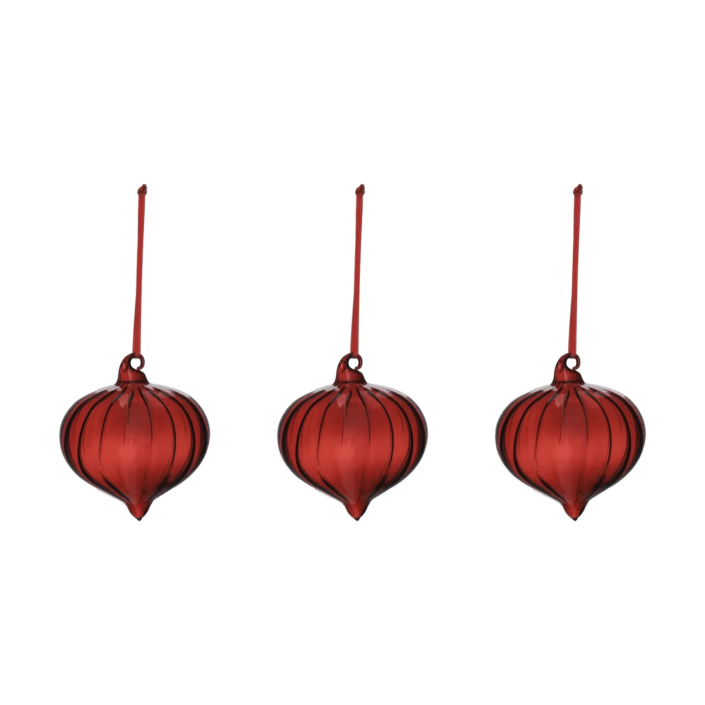 Scandi Living Whisper julgranskula 3-pack Röd
