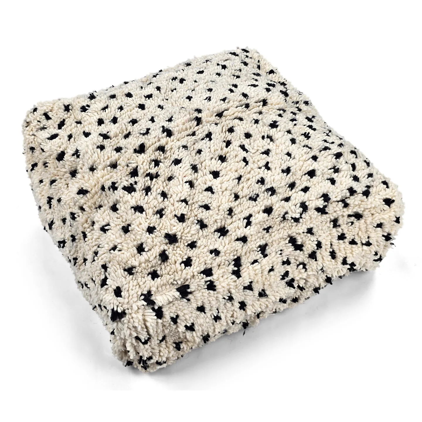 Sittepuff - Marokkansk Beni Ourain 044 (Størrelse: 60 x 60 cm)