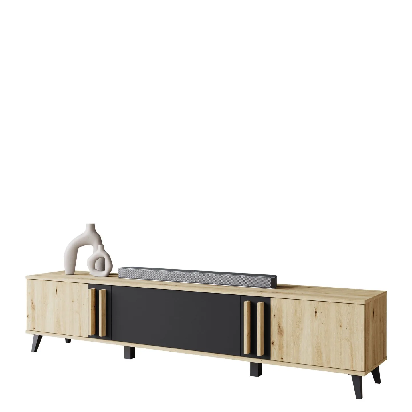 Torvos Tv-bänk 180 cm - Brun/Svart