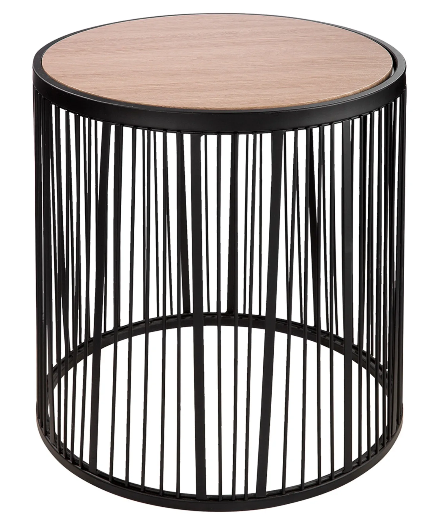 Gilde Beistelltisch Stripes, Schwarz H: 50 cm | Schubiger Möbel