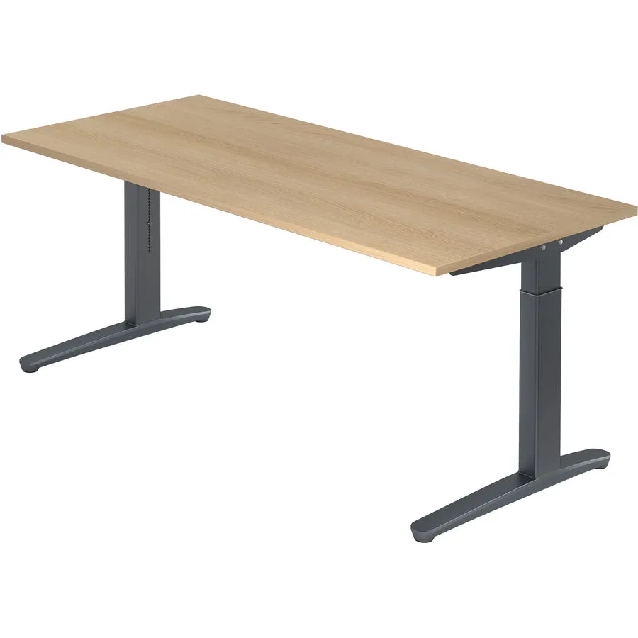 Schreibtisch Office eiche Holzwerkstoff B 180 T 80 cm