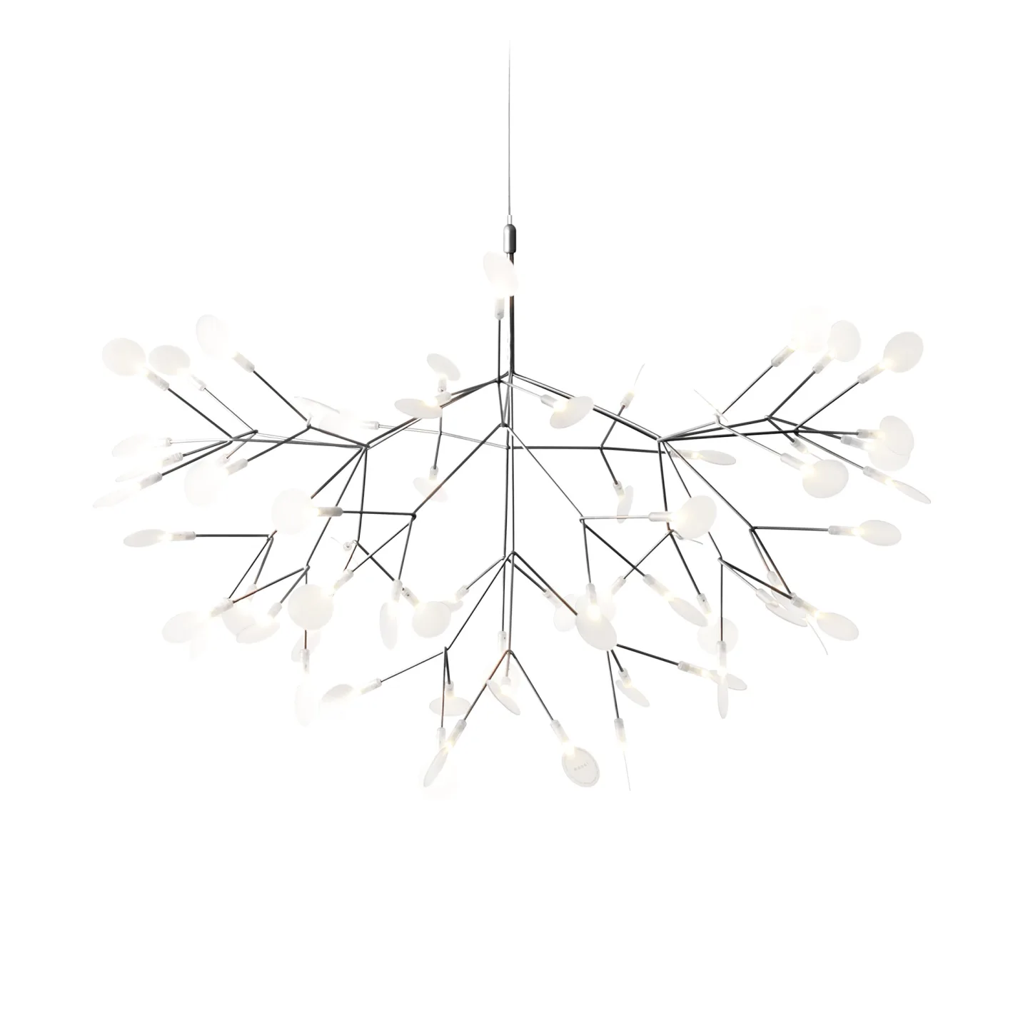 Moooi - Heracleum III, Suspended Large Nickel - Takkronor - Bertjan Pot - Silver