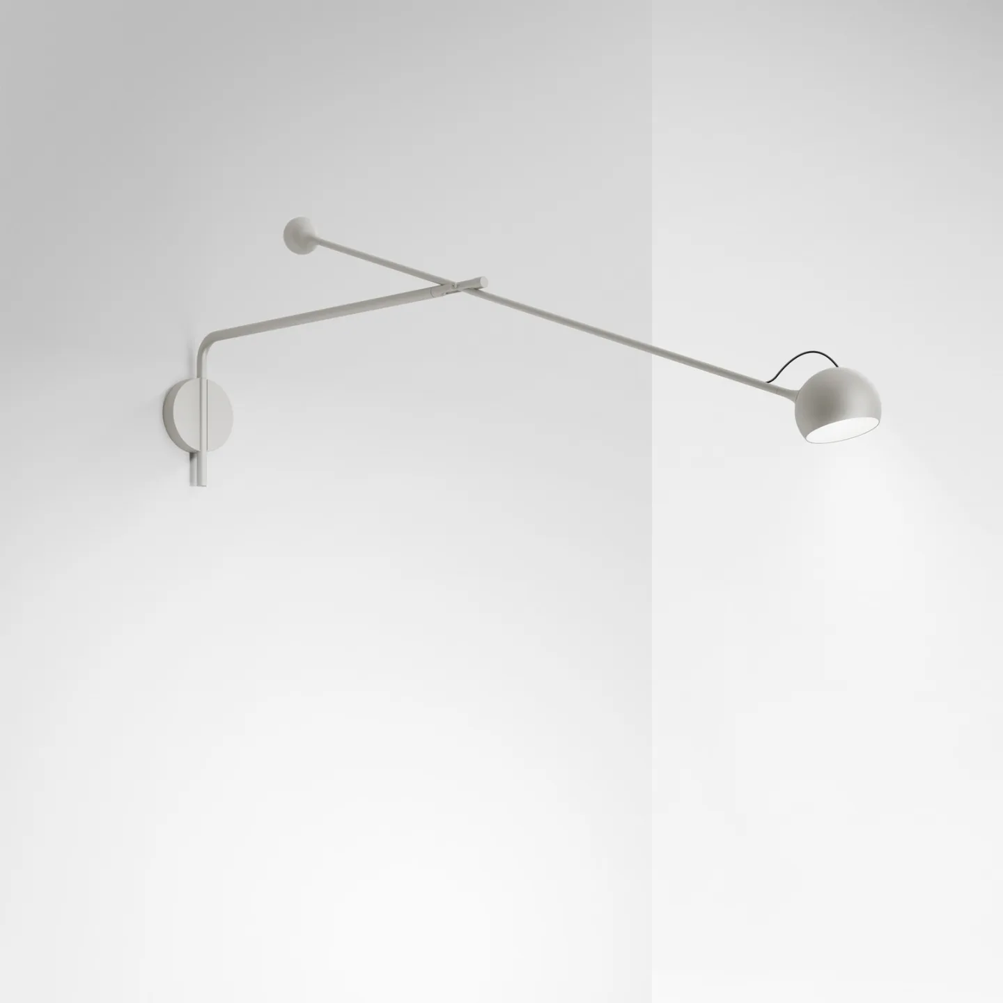 IXA Wandleuchte L White - Artemide - Wohnzimmer - Design - Metall - Mit Schirm
