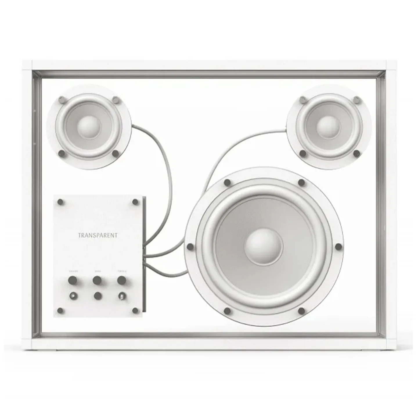 Transparent Sound - Transparent Speaker Vit - Ljud och teknik - Per Brickstad - Vit