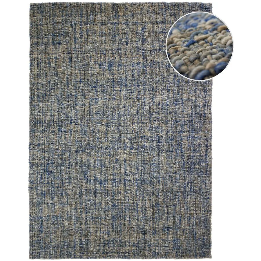 Teppich Hollena Blau 100% Wolle 120 x 170 cm