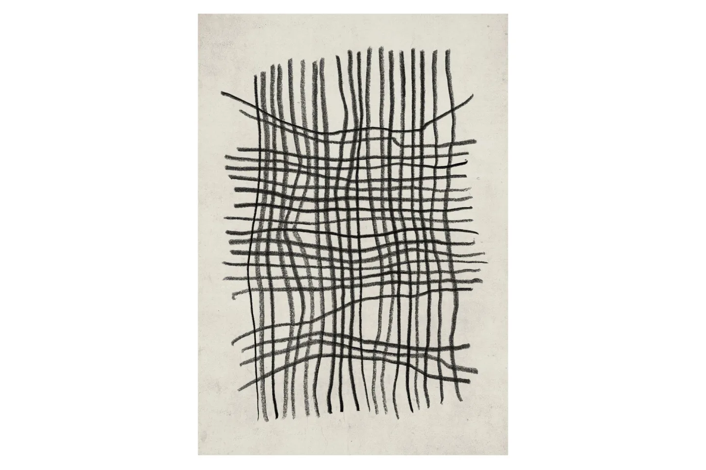 Poster Linework 21x30 cm - Beige/Svart