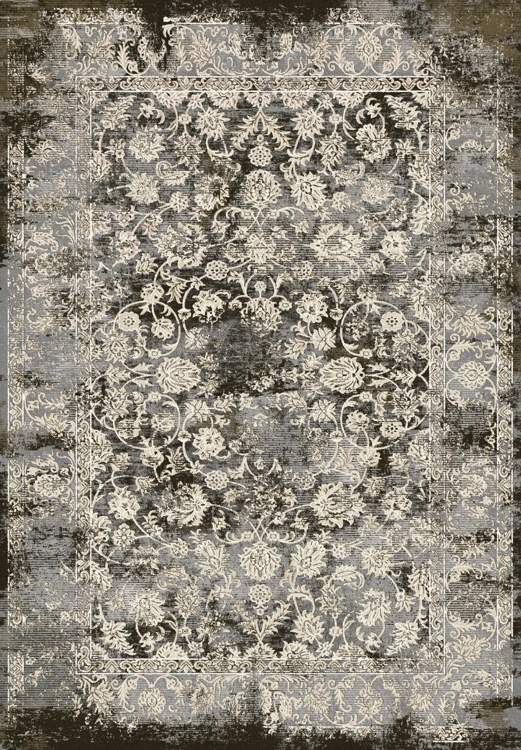 Wilton-teppe - Amaya (brun) (Størrelse: 160 x 230 cm)