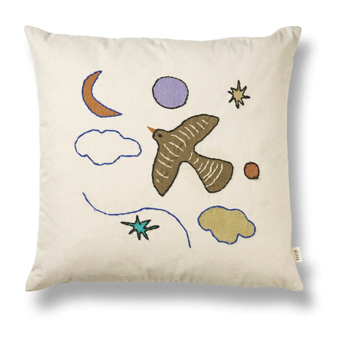 Ferm Living Naive Kissen 40 x 40cm Bird