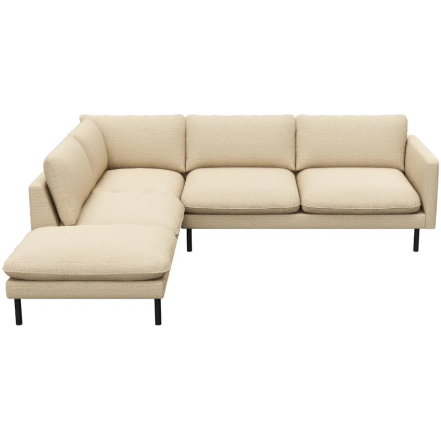 Sofa Valentino Beige Stoff 262 cm 222 cm
