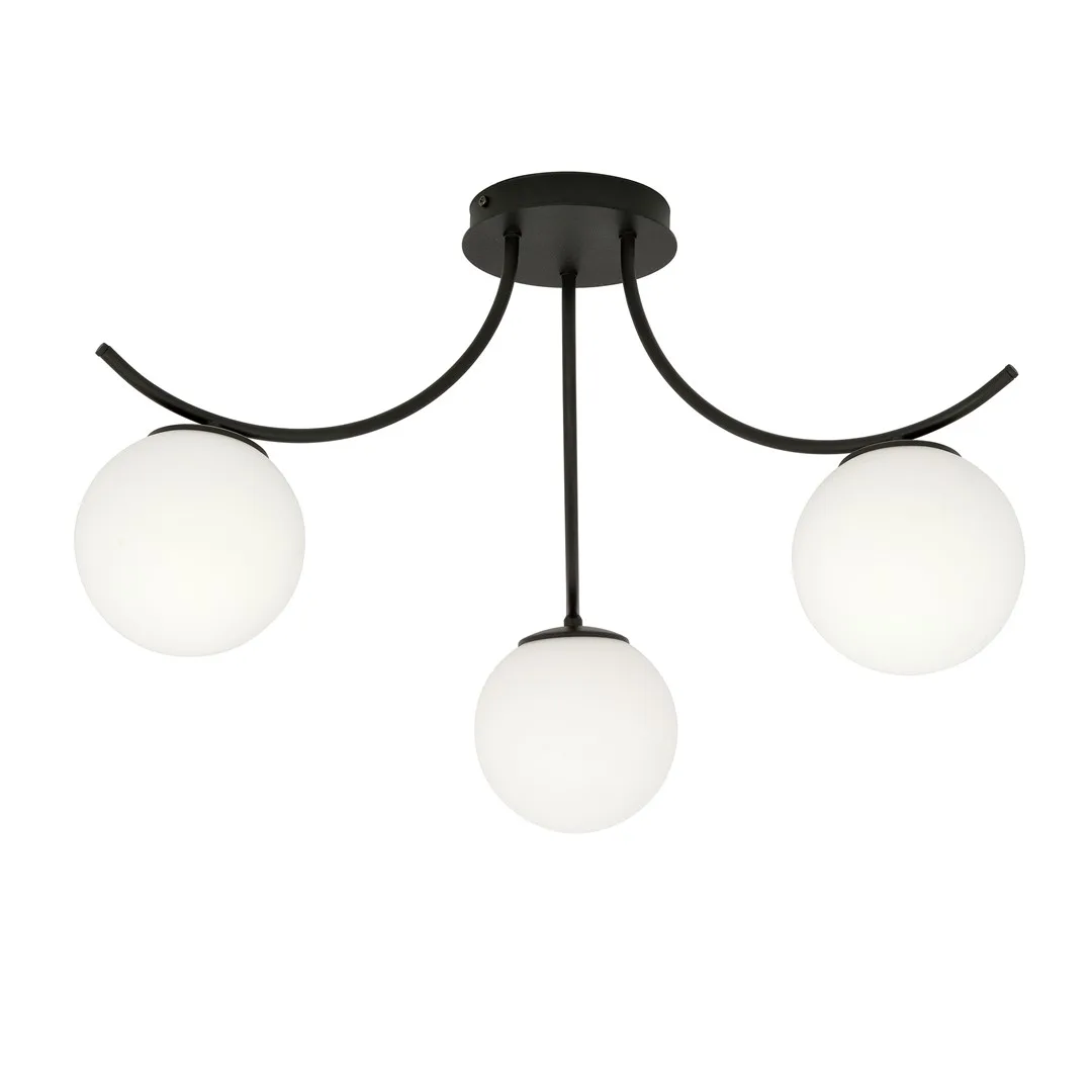 Emibig Lighting - Boston Ø65 - Takplafond - Svart/Vit