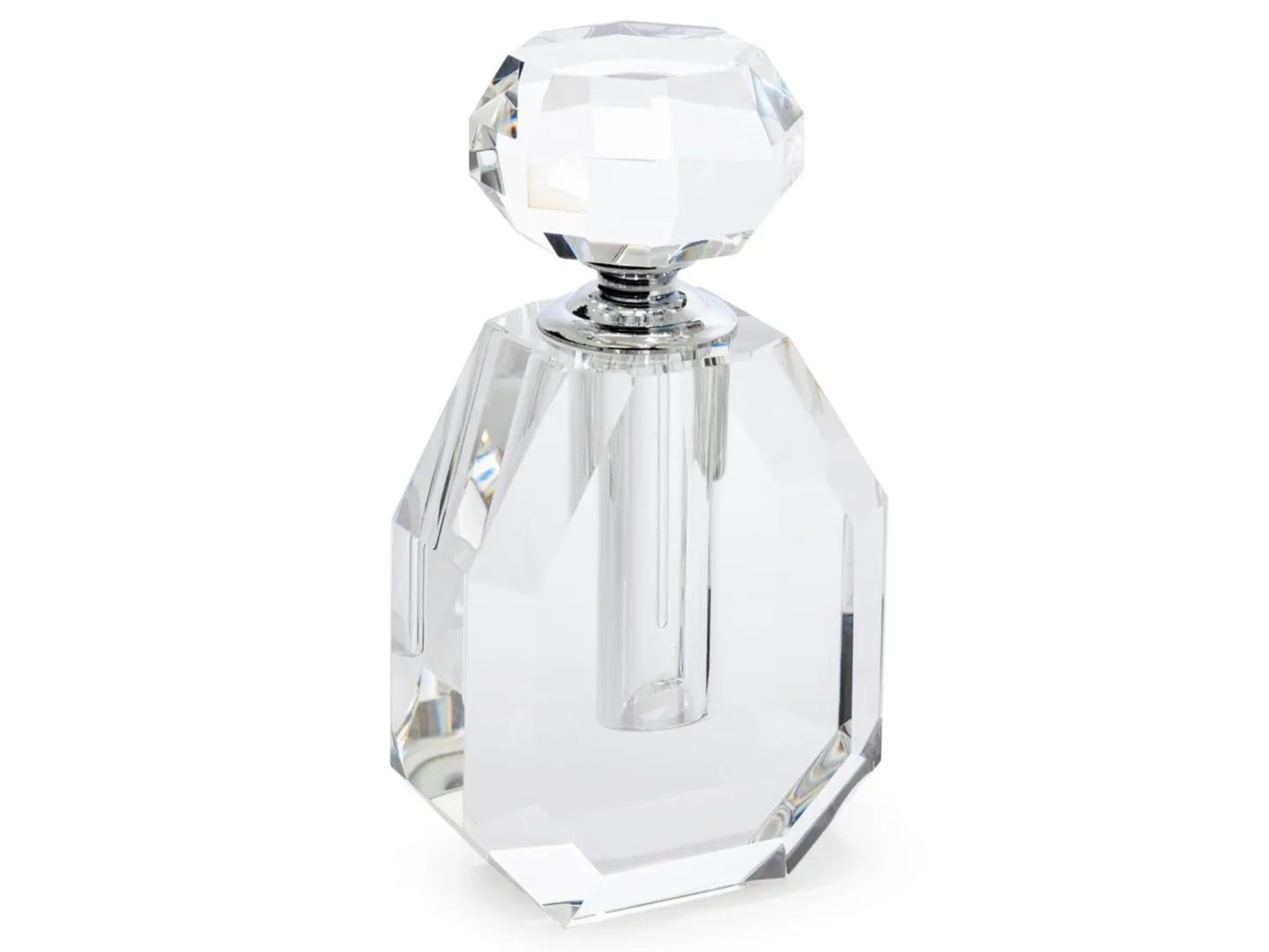 Abhika Parfum Flakon Romeo Kristallglas Grau H: 18 cm | Schubiger Möbel