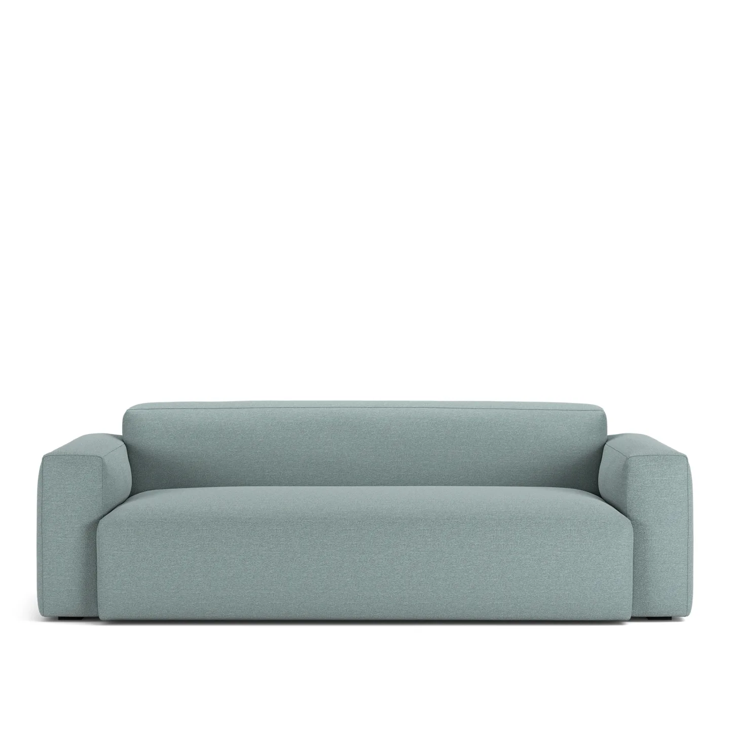 NOGA - Brick 2,5-Seater Sofa Lario 12 Fixed Upholstery - Soffor - Blå - Dun/Metall/Trä/Textilmaterial