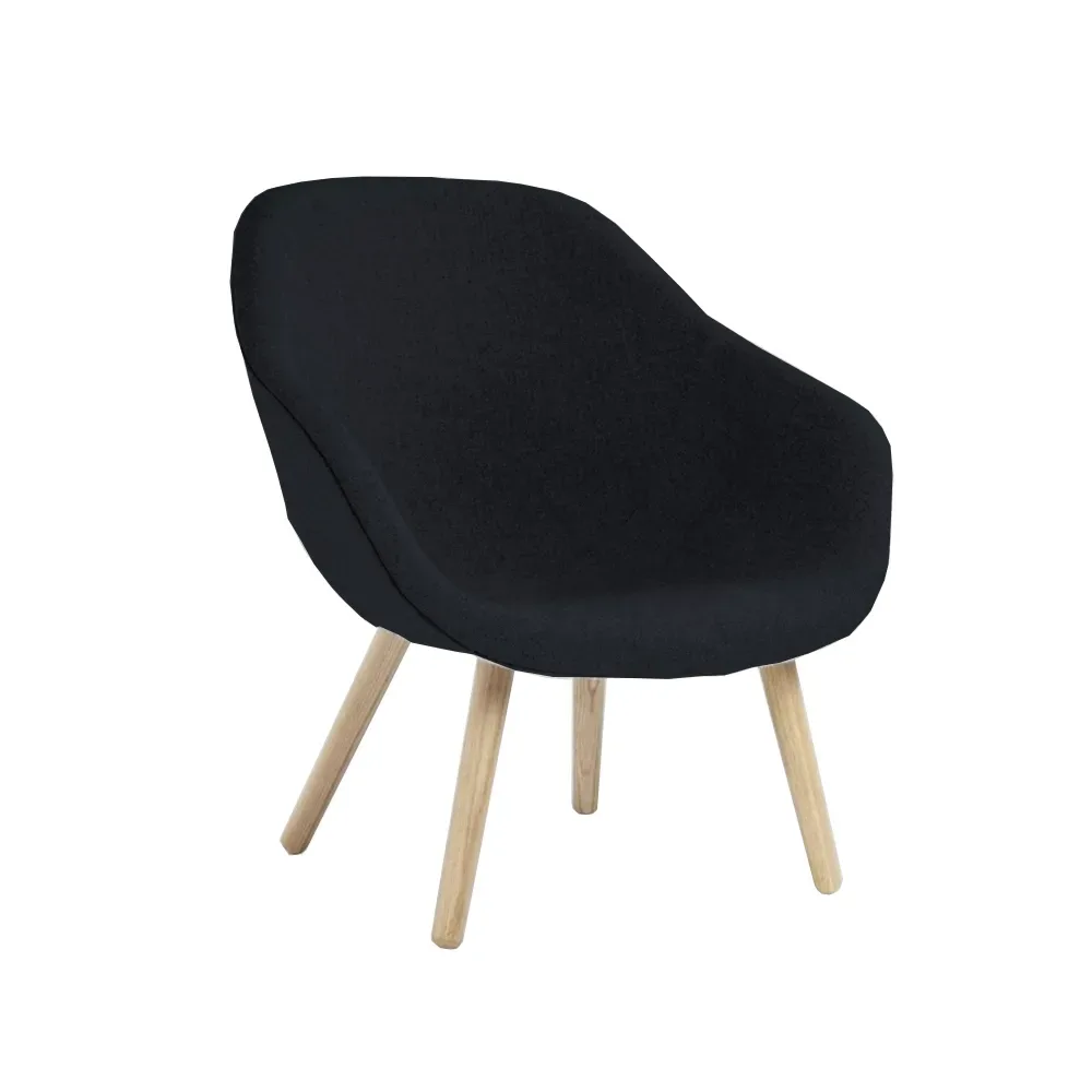 HAY About a Lounge 82 Sessel Hallingdal 65 180 schwarz-Eichenbeine geseift