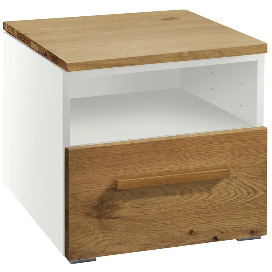 Hasena Nachttisch Jolantha Braun Holz/MDF 45 cm - Farbe: Wildeiche