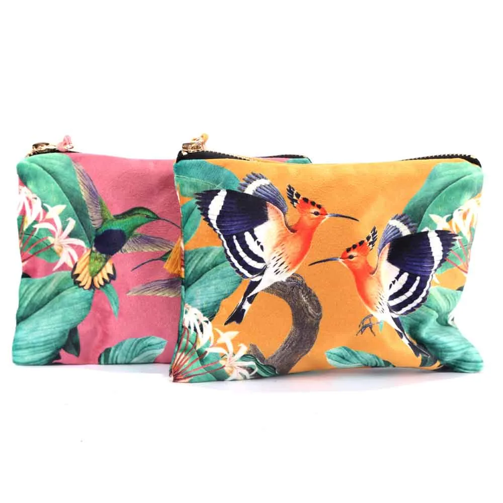 Make up Bag Birds (Färg: Gul med fåglar)