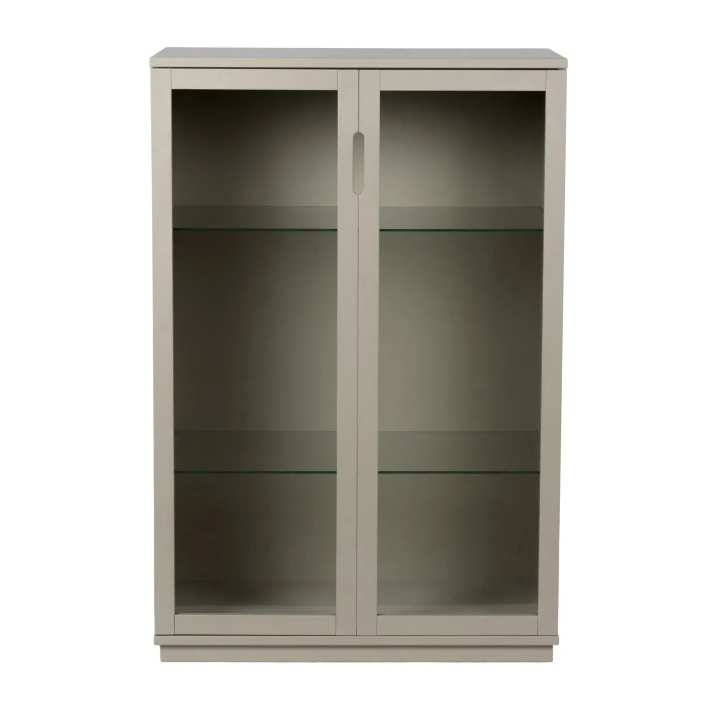 Mavis Aoko Vitrinenschrank 120 cm Beige
