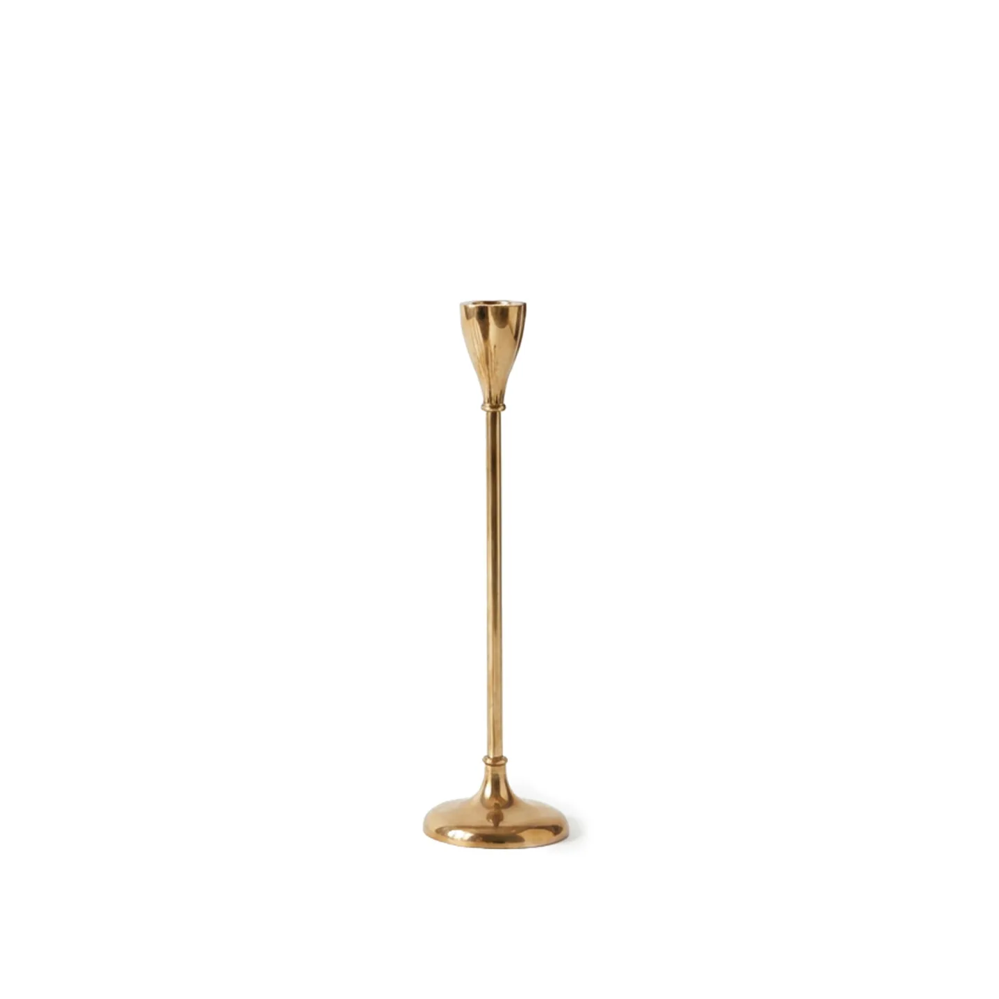 Tinted Objects - Lupia ljusstake 25 cm mässing - Ljusstakar - Guld - Metall
