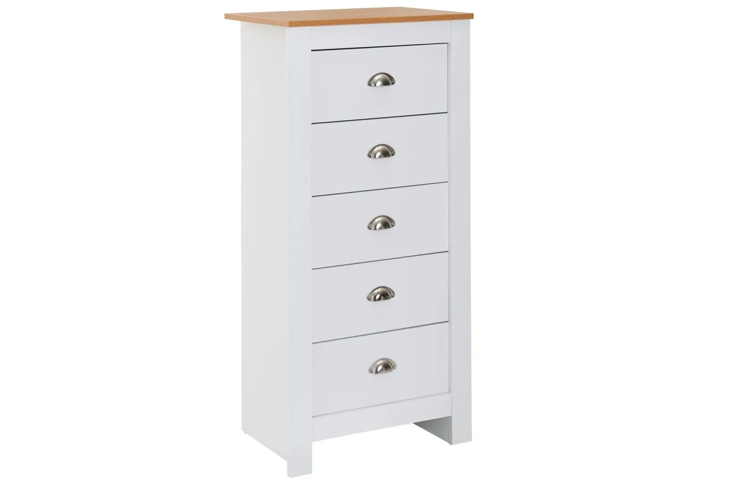Seddik Sideboard 39 cm Rektangulär - Vit/Natur