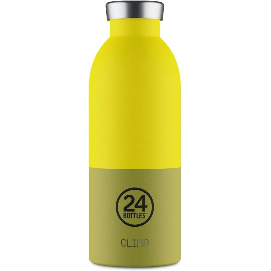 Thermosflasche 24 Bottles Gelb Edelstahl 20.5 cm - Farbe: Solar
