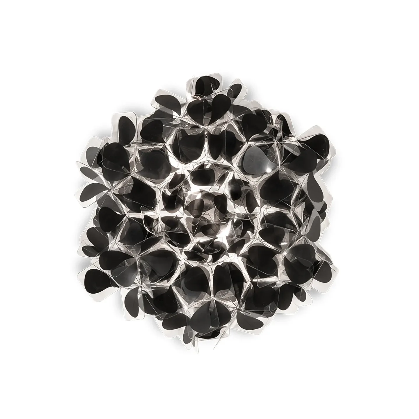 Clizia Decken-/Wandleuchte Mama Non Mama Mini Black - Slamp Clizia Mama Non Mama - Wohnzimmer - Design - Kunststoff - Rund