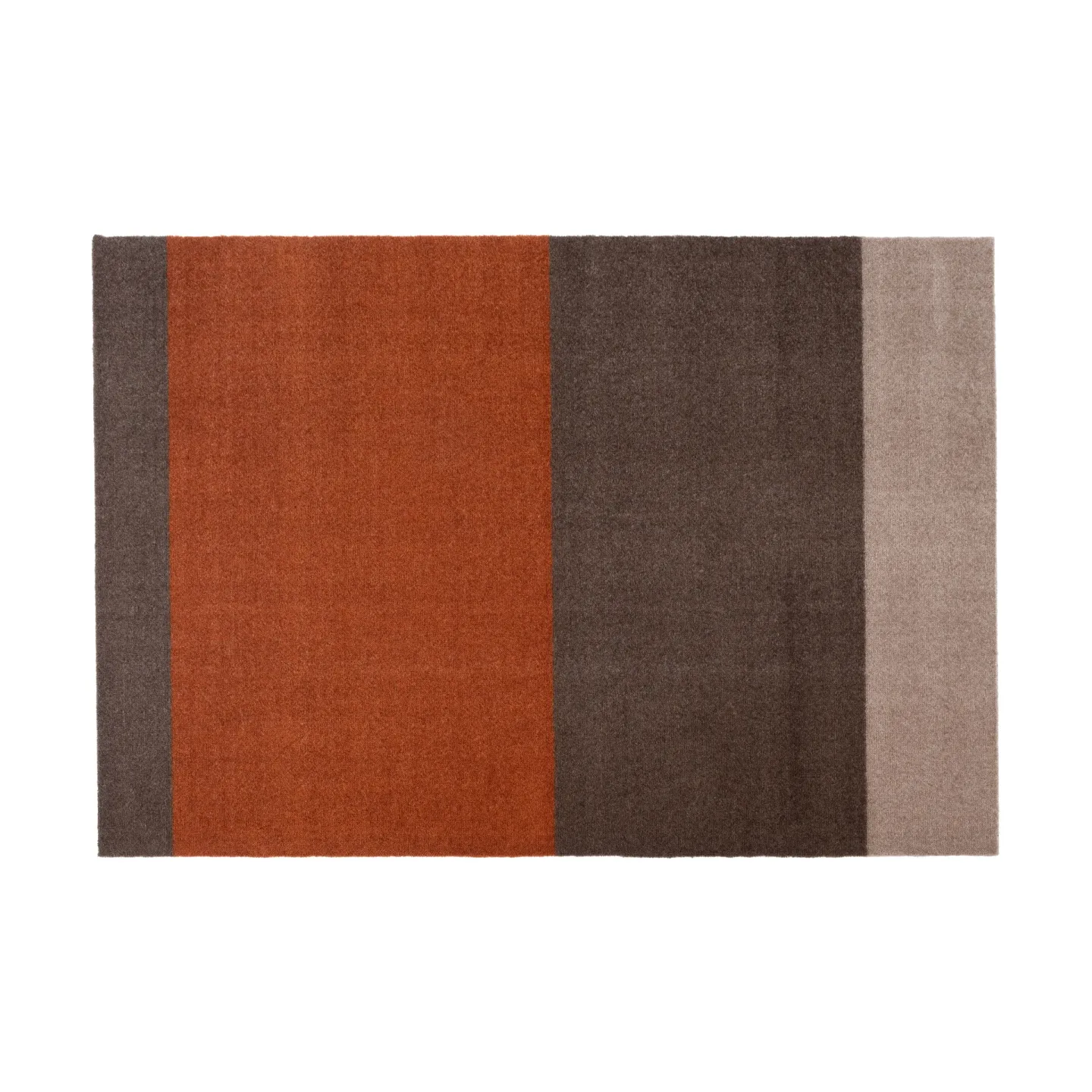 tica copenhagen Stripes Flurteppich horizontal Brown-terrakotta 90 x 130cm