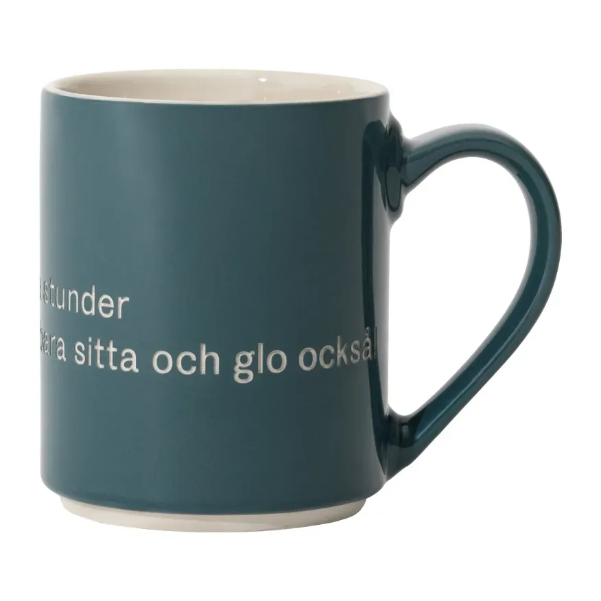 Design House Stockholm Astrid Lindgren Tasse, und så ska man ju ha Schwedischer Text