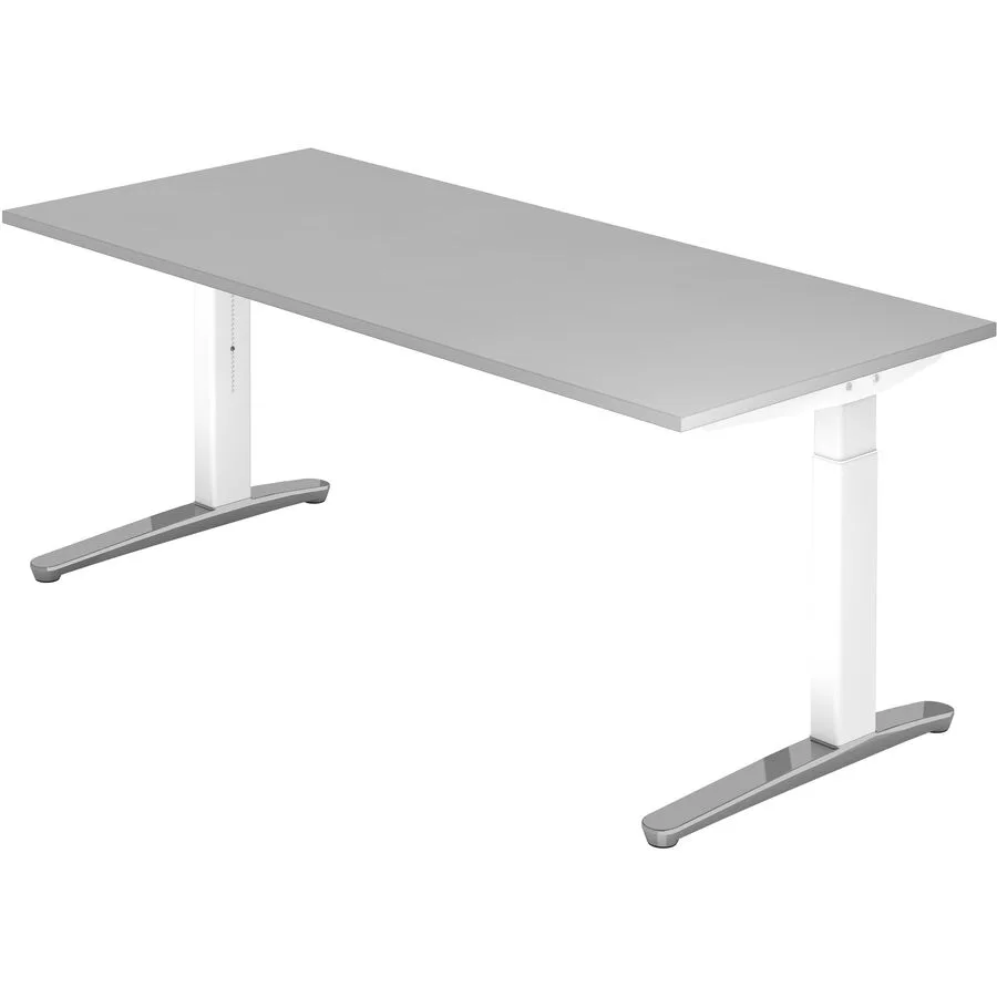 Schreibtisch Office grau Holzwerkstoff B 180 T 80 cm