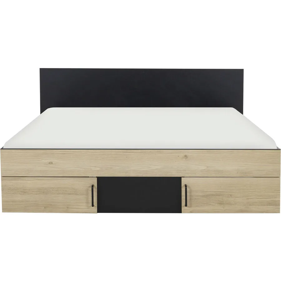 Bett Swindal kastanie Holz 160 x 200 cm