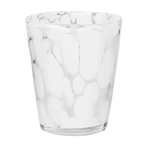 Olsson & Jensen Milano Glas Ø9x10 cm Weiß