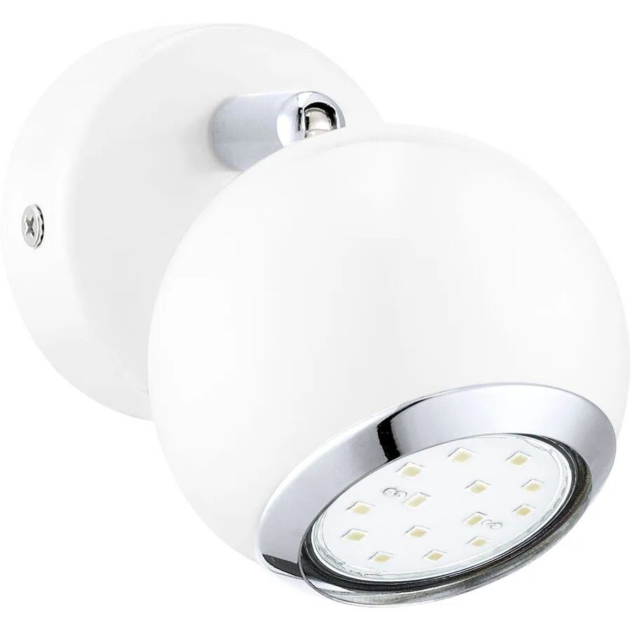 Eglo Spot Bimeda Weiss/Grau Stahl - Farbe: weiss/chrom - Lichtfarbe: Warmweiss