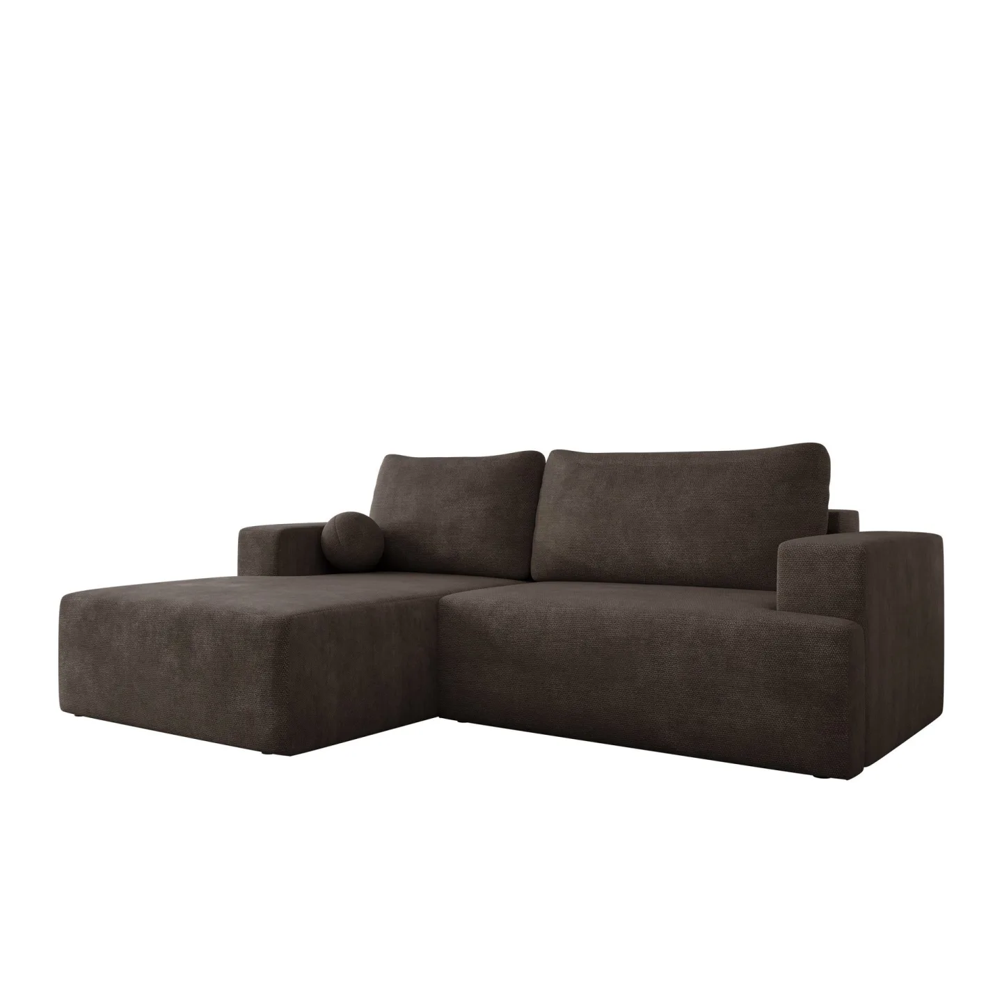 Deylor 3-sits Bäddsoffa med divan - brun