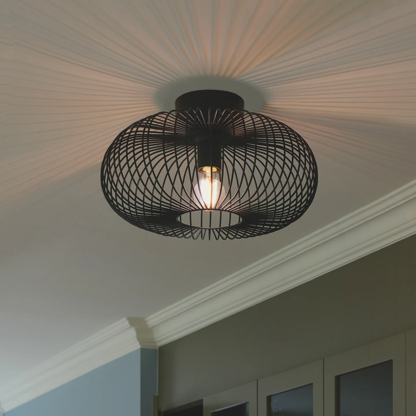 Beroni Loftlampe Black - Nordlux - Stue - Metal - Med én lyskilde