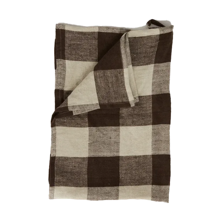Olsson & Jensen Johanna Küchengeschirrtuch Leinen 45x65 cm Braun/Natur