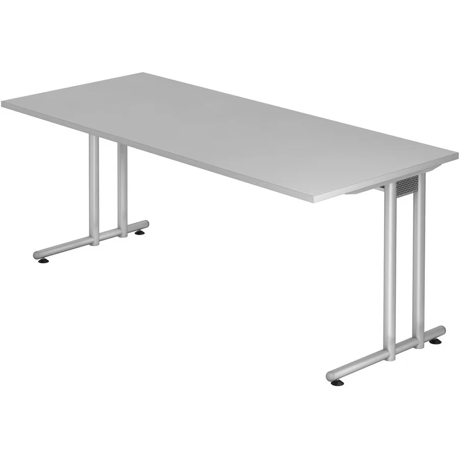 Schreibtisch Office grau Holzwerkstoff B 180 T 80 cm