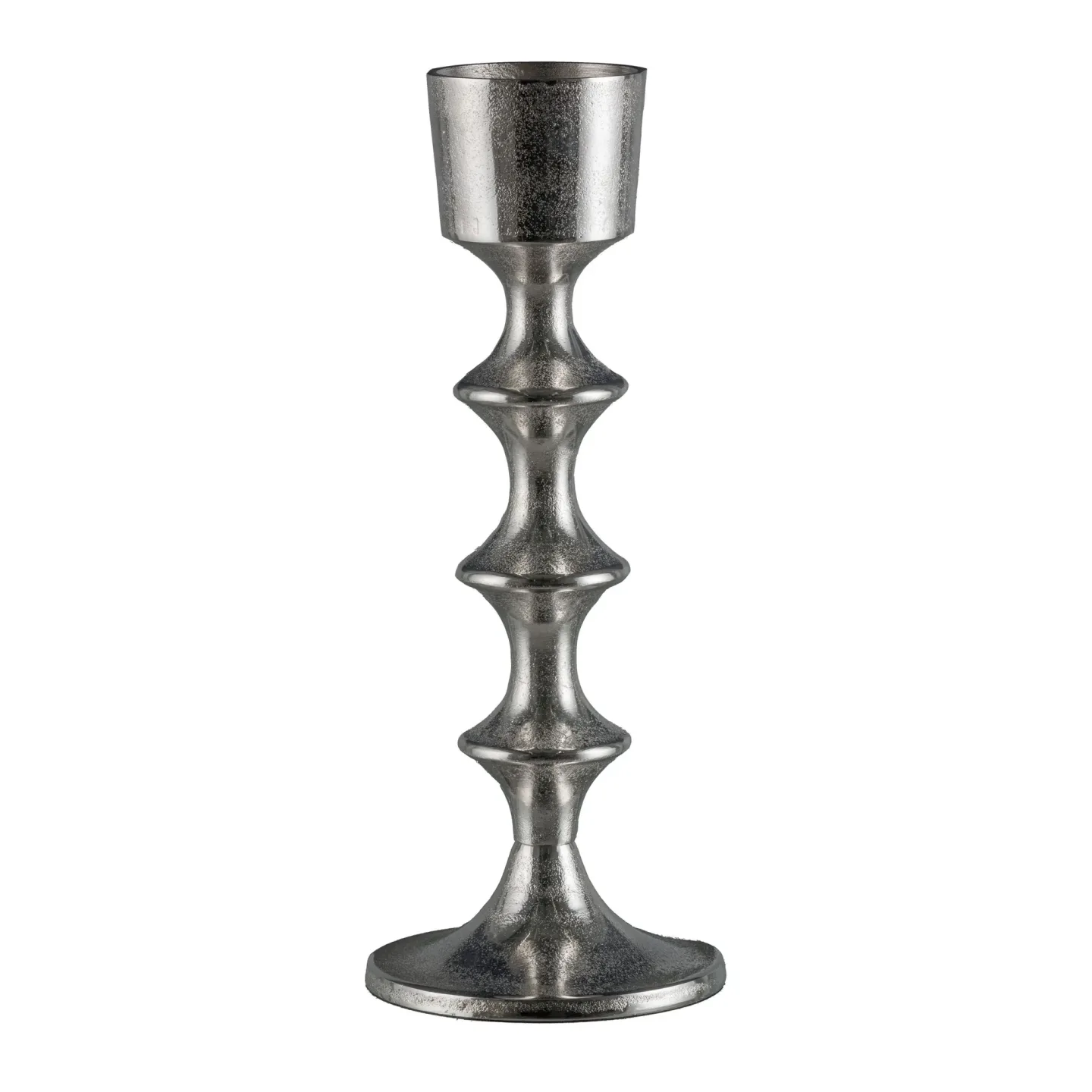 Gasper Kerzenständer Lupos, Silber H: 37 cm | Schubiger Möbel