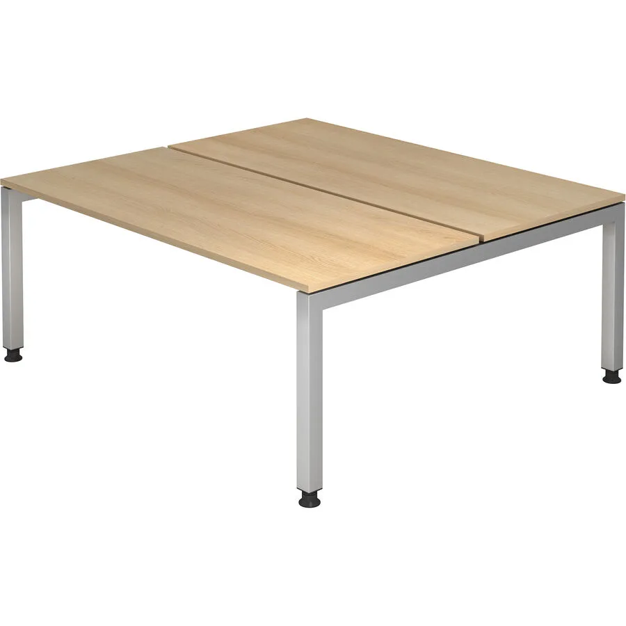 Schreibtisch Office eiche Holzwerkstoff B 180 cm T 162.5 cm