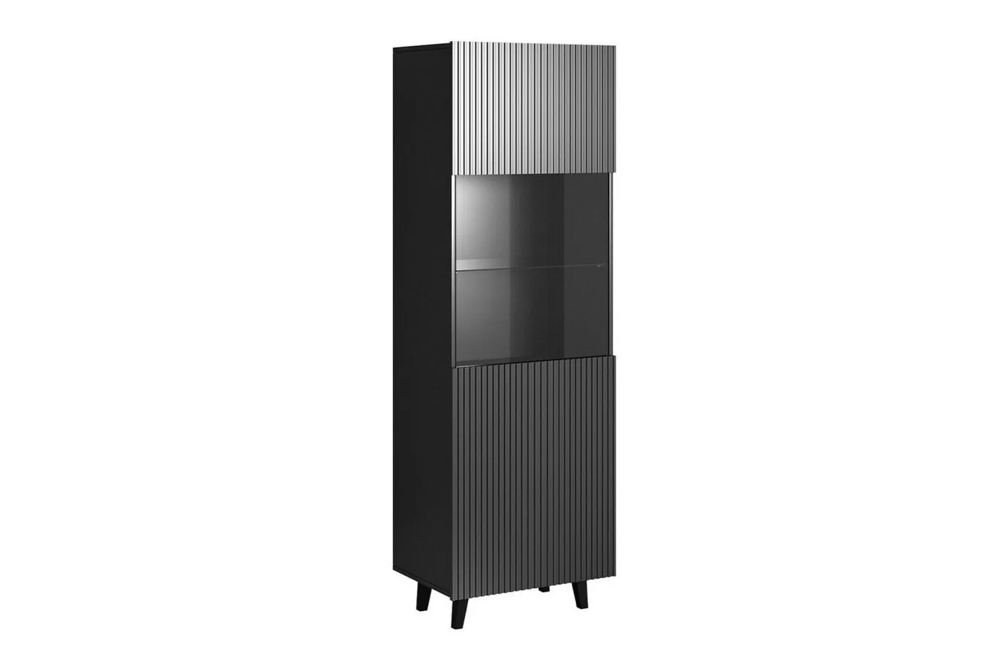 Strontian Vitrinskåp 183 cm Scandinavian Choice Anthracite/Black -