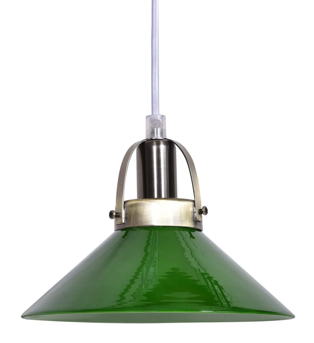 Lampan - Mäster Ø20 - Fönsterlampa - Antikmässing/grön