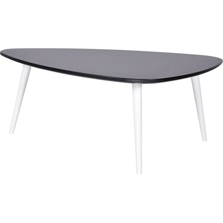 Salontisch Forlan II schwarz, weiss MDF B 110 T 70 cm