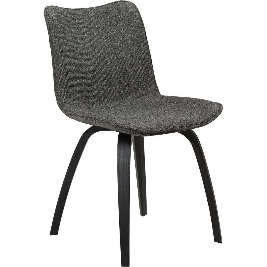 DAN-FORM Stuhl 2er-Set Glee grey Stoff
