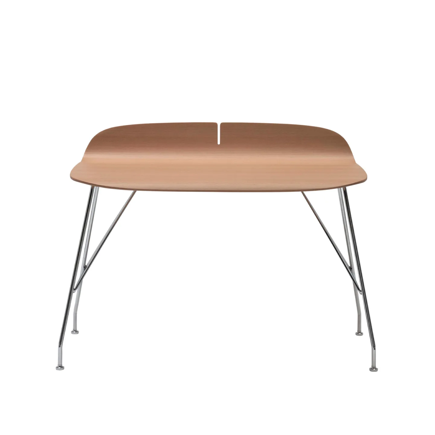 Kartell - Earl Of Wood 4927, Light Wood, Chrome - Skrivbord - Philippe Starck - Träfärgad - Metall/Trä