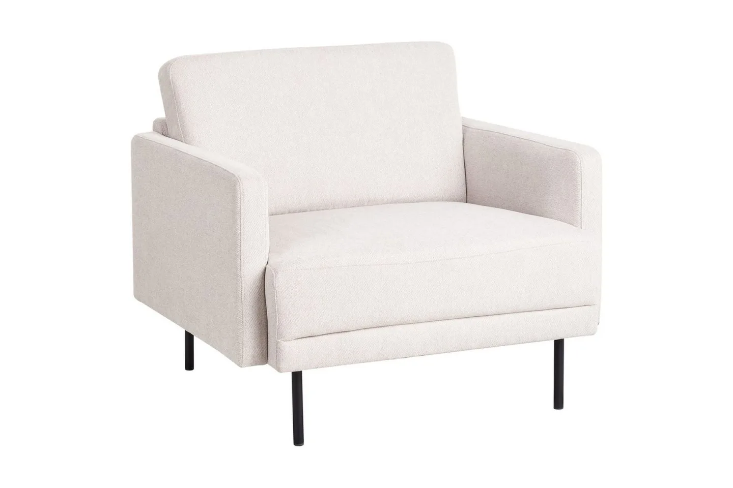 Fåtölj Breda - Beige, svart