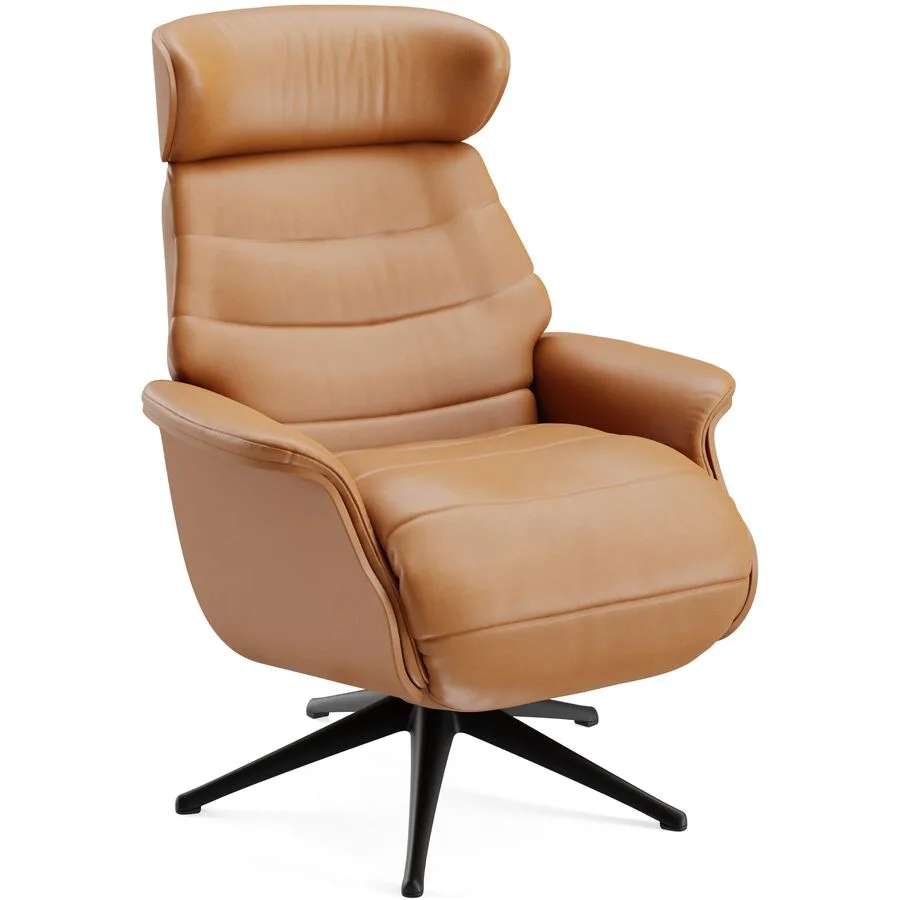 Relaxsessel Cam Nature - 0720 Cognac Leder T 88 B 83 H 113 cm - Möbel Konfigurator: Traummöbel individuell zusammenstellen