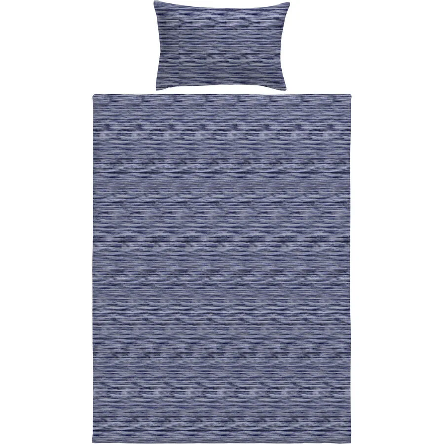 Bettwäschegarnitur Lito Blau Baumwolle 160 cm