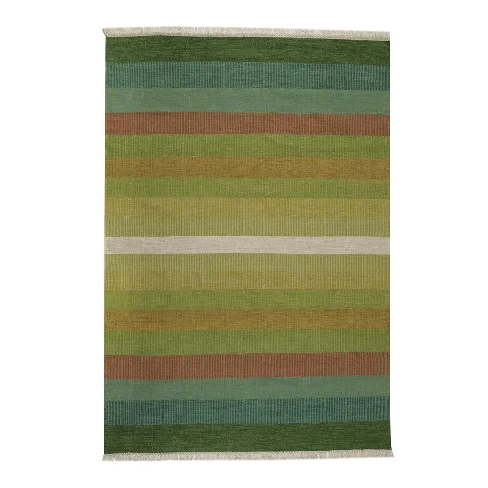 Kateha Tofta Wave Teppich 170 x 240cm Grün