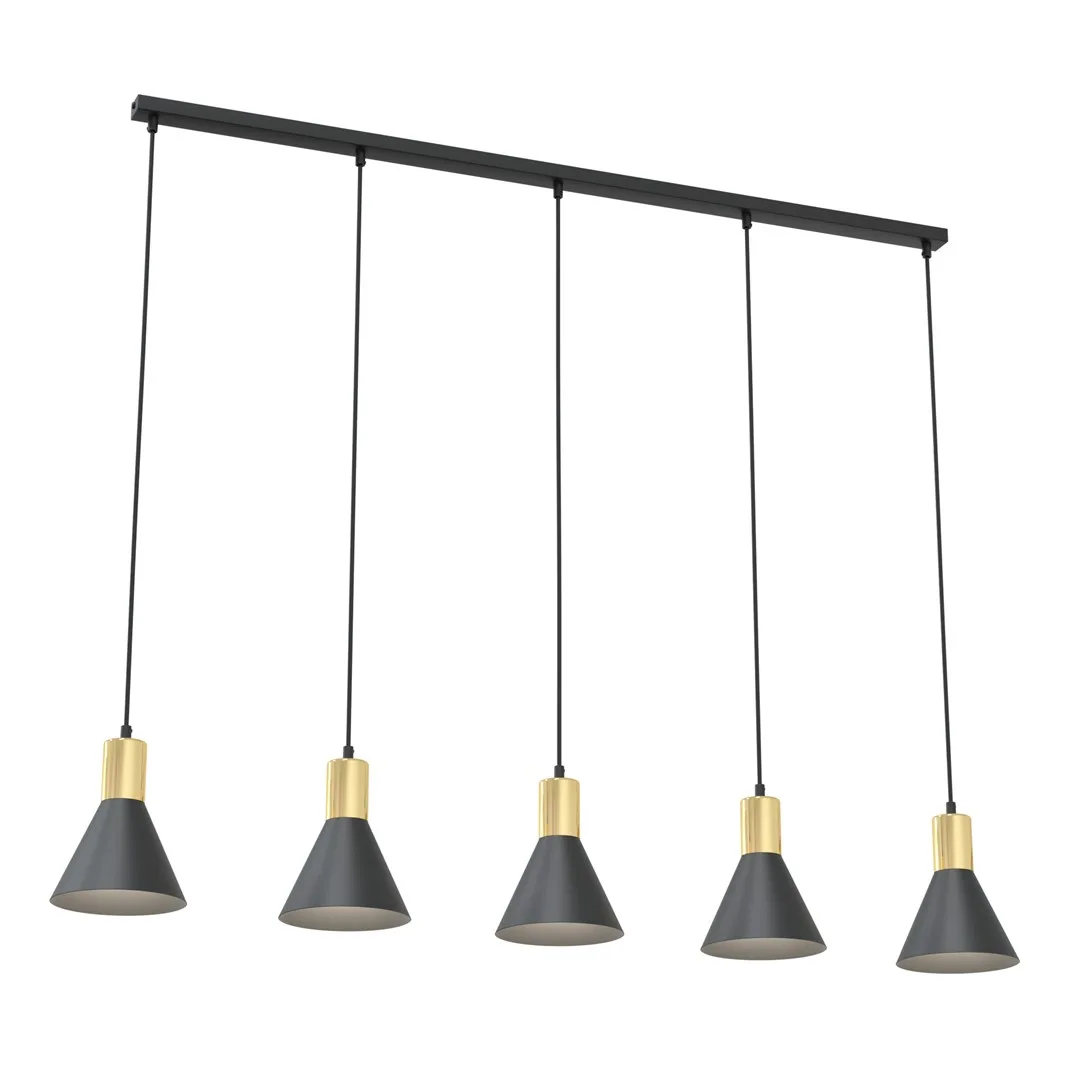 Emibig Lighting - Rosa 116cm - Taklampa - Svart