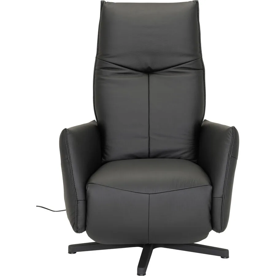 Relaxsessel Jura Schwarz Leder 73 cm 89 cm