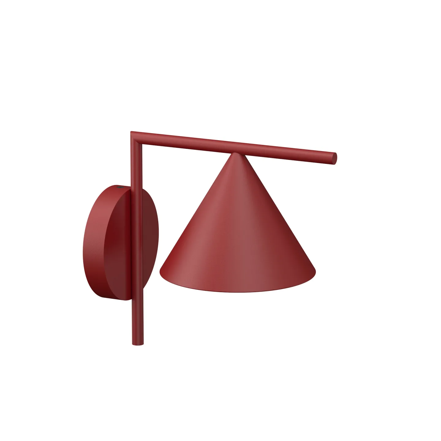 Flos - Captain Flint Wall Outdoor Burgundy Red - Vägglampor utomhus - Michael Anastassiades - Röd - Metall